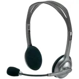 Logitech H110, микрофон, сиви
