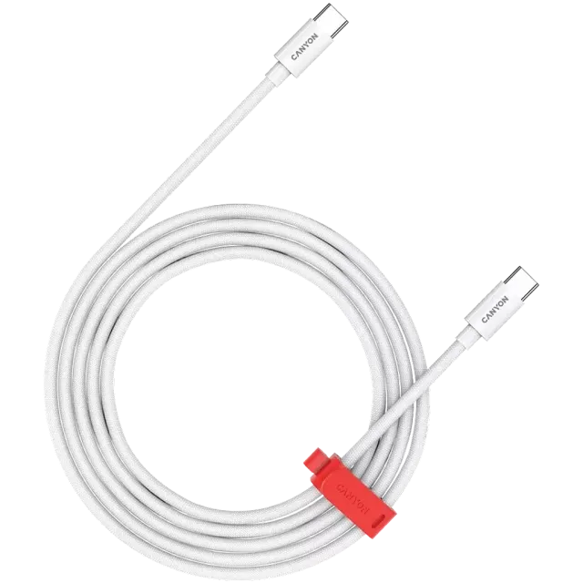 Canyon Кабел (USB-C(м) към USB-C(м)) CC60AB C-C 60W Braided 1.2m CND-CC60AB12W