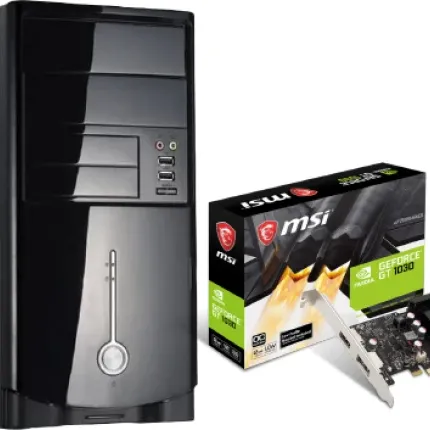 Fujitsu Геймърски компютър Fujitsu Exone D3062-B1 + GeForce GT 1030 2GB