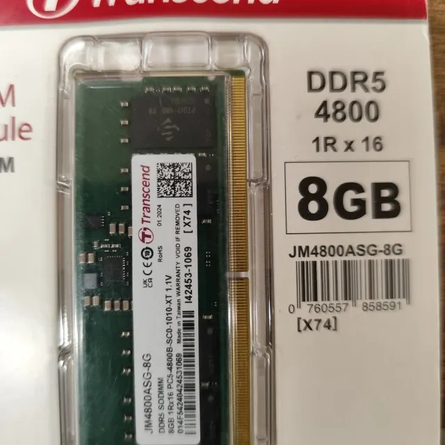 Transcend 8GB DDR5 4800