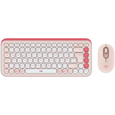 LOGITECH POP ICON COMBO - ROSE - US INT'L - BT  - INTNL-973
