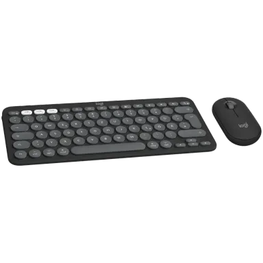 LOGITECH Pebble 2 for MAC Bluetooth Keyboard Combo - TONAL GRAPHITE - US INT'L