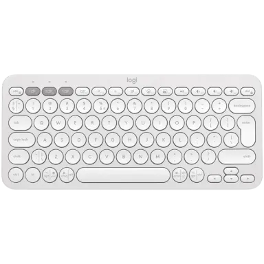 LOGITECH K380S Bluetooth Keyboard - TONAL WHITE - US INT'L