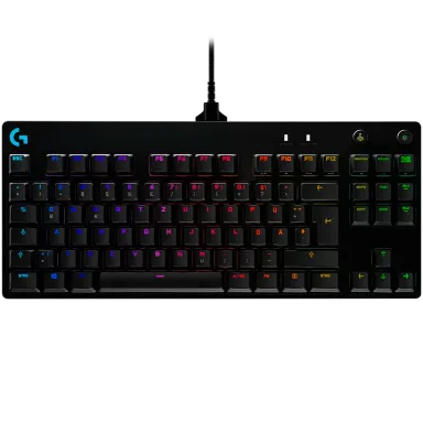 LOGITECH G PRO TKL Corded Mechanical Gaming Keyboard - BLACK - US INT'L - USB - CLICKY