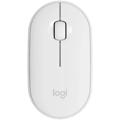 LOGITECH M350S Pebble 2 Bluetooth Mouse - TONAL WHITE