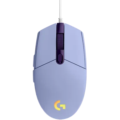 LOGITECH G102 LIGHTSYNC Corded Gaming Mouse - LILAC - USB - EER