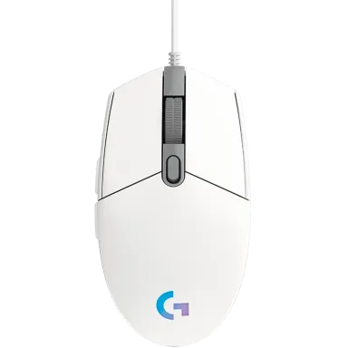 LOGITECH G102 LIGHTSYNC Corded Gaming Mouse - WHITE - USB - EER