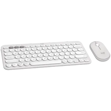 LOGITECH Pebble 2 Bluetooth Keyboard Combo - TONAL WHITE - US INT'L