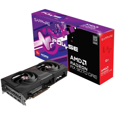 SAPPHIRE PULSE AMD RADEON RX 9070 GRE GAMING OC 12GB DUAL HDMI / DUAL DP