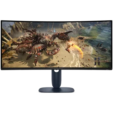 DELL Alienware 34 Curved Gaming Monitor AW3425DWM, 34" WQHD 3440x1440 at 180Hz, 21:9, 95% DCI-P3 (CIE 1976), 1 ms, 400 cd/m2(peak), 3000:1, 1.07…