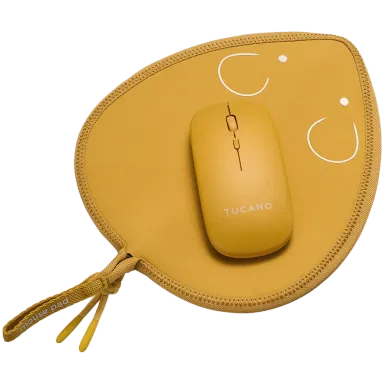 TOPO MOUSE PAD + WIRELESS MOUSE YELLOW
