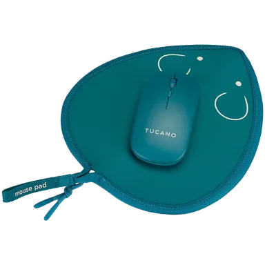 TOPO MOUSE PAD + WIRELESS MOUSE BLUE PE.