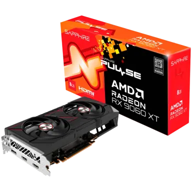 SAPPHIRE PULSE AMD Radeon RX 9060 XT OC 8GB GDDR6 8-bit DP 2x HDMI