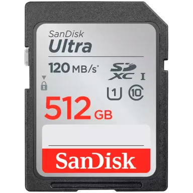 SANDISK Ultra 512GB SDXC Memory Card 150MB/s