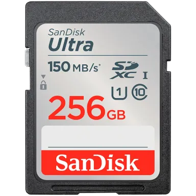 SANDISK Ultra 256GB SDXC Memory Card 150MB/s