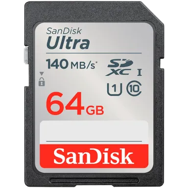 SANDISK Ultra 64GB SDXC Memory Card 140MB/s