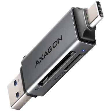 Axagon CRE-DAC External, Type-C+Type-A 2-slot SD/microSD