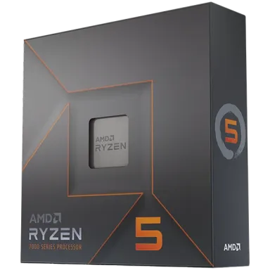 AMD CPU Desktop Ryzen 5 6C/12T 7600X (4.7/5.0GHz Boost,38MB,105W,AM5) box, with Radeon Graphics