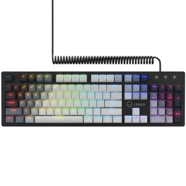 LORGAR Azar 514, Wired mechanical gaming keyboard, RGB backlight, 1680000 colour variations, 18 modes, keys number: 104, 50M clicks, linear dream…