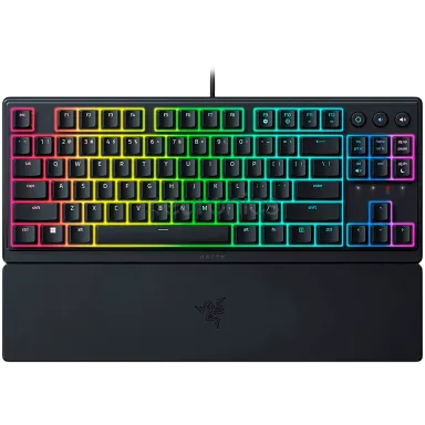 Razer Ornata V3 Tenkeyless, Low Profile Gaming Keyboard, US Layout, 8 Razer Chroma™ RGB Lighting Zones, Dedicated Media Keys, UV-coated ABS Keycaps…