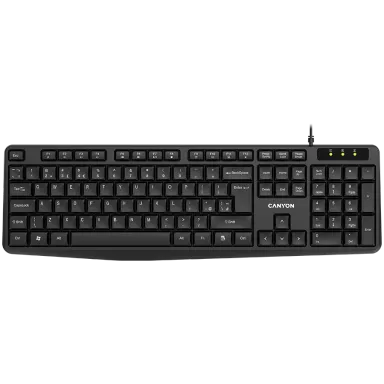 CANYON keyboard KB-1 EN/BG Wired Black