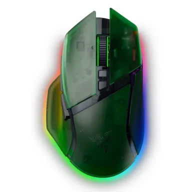 Razer Basilisk V3 Pro 35K Phantom Green Edition, Gaming mouse, Ergonomic Wireless Gaming Mouse, Charging Cable USB Type C, 30000DPI, Optical Mouse…