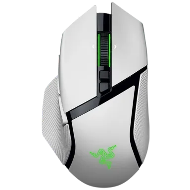 Razer Basilisk V3 Pro 35K, White, Gaming Mouse, HyperSpeed Wireless, Bluetooth, Focus Pro 35K Optical Sensor Gen-2, 35000 DPI, Configurable Razer…