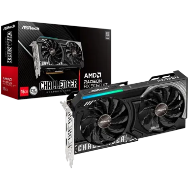 ASROCK Video Card AMD Radeon RX 9060 XT Challenger 16GB GDDR6 128-bit HDMI 2x DP