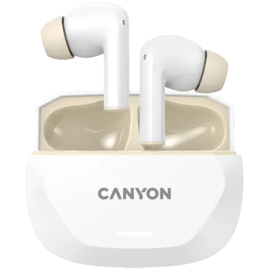 CANYON headset HEXAGON 7 TWS ANC+ENC Wireless Charge Black Yellow