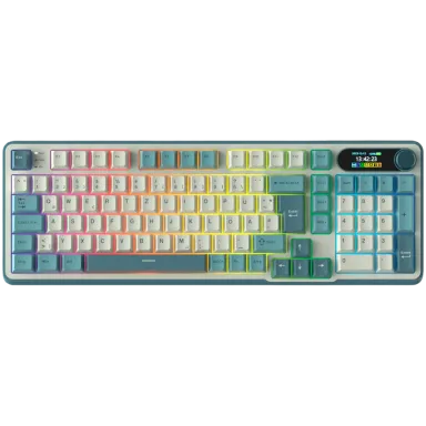 ROYAL KLUDGE RK-S98 Light Cloud Gaming Keyboard Chartreuse switch