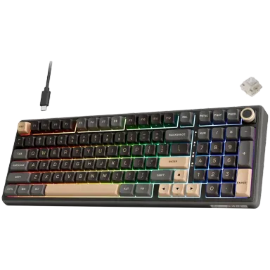ROYAL KLUDGE RK R98Pro Phantom Gaming Keyboard Cream switch