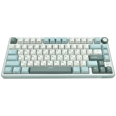 ROYAL KLUDGE R75 Sky Cyan Gaming Keyboard K silver switch