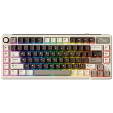 ROYAL KLUDGE RK L75 Mocha Grey Gaming Keyboard Cream switch