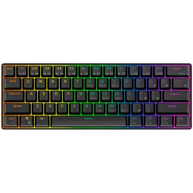 ROYAL KLUDGE RK61 Black Gaming Keyboard Red switch