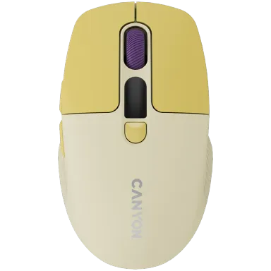 CANYON mouse MW-26 LCD Silent Dual Mode Wireless Yellow