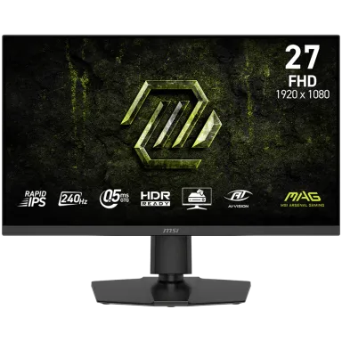 MSI MAG 272PF X24 Gaming Monitor, 27" 240Hz, FHD (1920x1080) 16:9, Rapid IPS, 0.5ms, 300nits, 1000:1, 178/178, AMD FreeSync Premium, HDR Ready…