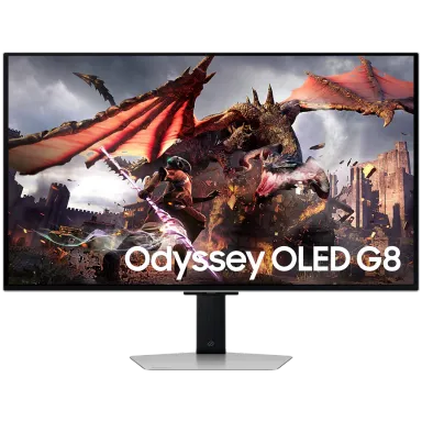 Monitor LED Samsung LS32DG802SUXDU G80SD Gaming, 32" UHD Flat 16:9 (3840x2160) OLED 240z, 250 cd/㎡, 1000000:1, 0.03ms, 178/178, DisplayPort, HDMI…