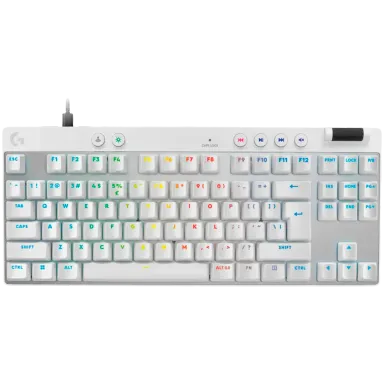 LOGITECH G PRO X TKL RAPID Gaming Keyboard - WHITE - US INT'L - USB - EMEA28i-935 - LINEAR
