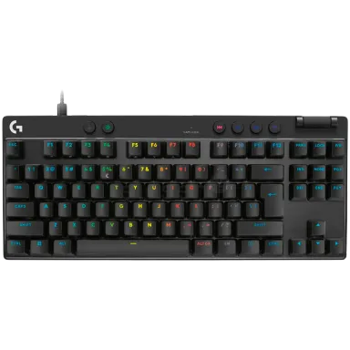 LOGITECH PRO X TKL RAPID Gaming Keyboard  - BLACK - US INT'L - USB - EMEA28i-935 - LINEAR