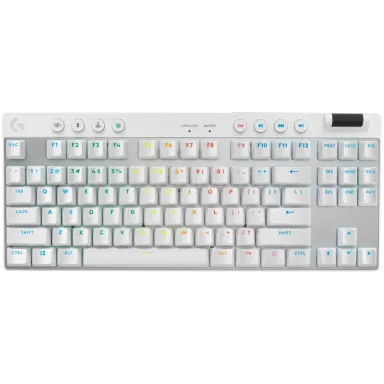 LOGITECH G PRO X TKL LIGHTSPEED Mechanical Gaming Keyboard - WHITE - US INT'L - TACTILE