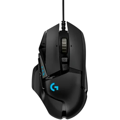 LOGITECH G502 Corded Gaming Mouse - HERO - BLACK - USB - EER2