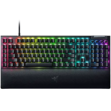 Razer BlackWidow V4 Mechanical Gaming Keyboard, US Layout, Green Switch, Razer Chroma™ RGB, 6 Macro Keys, Lubricated Stabilizers, Media Keys…