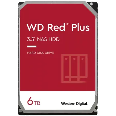 HDD NAS WD Red Plus (3.5'', 6TB, 256MB, 5400 RPM, SATA 6 Gb/s)