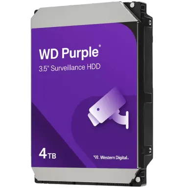 WD Purple 4TB CMR, 3.5'', 128MB, SATA 6Gbps