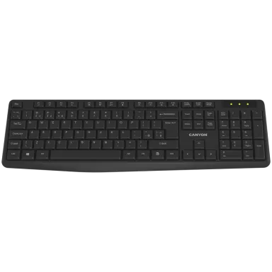 CANYON keyboard KB-W01 EN/BG Wireless Black