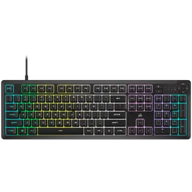 CORSAIR K55 CORE RGB Black, Fully customizable ten-zone RGB backlight