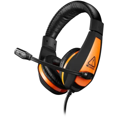 CANYON Star Raider GH-1A, Gaming headset 3.5mm jack with adjustable microphone and volume control, with 2in1 3.5mm adapter, cable 2M, Black, 0.23kg