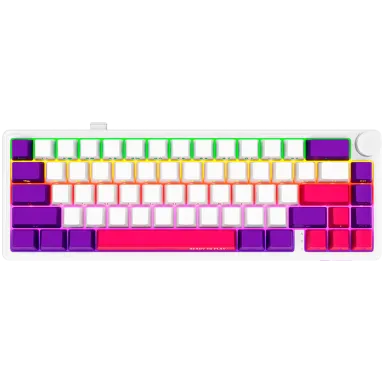 LORGAR KBP70MW, Wireless 65% Mechanical Gaming Keyboard Pro, White, EN layout