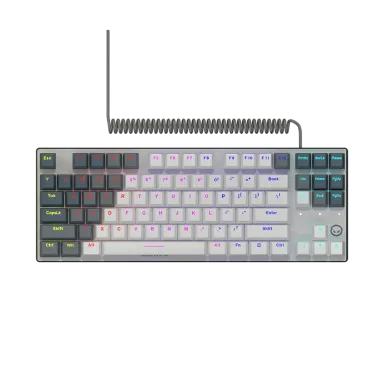 LORGAR Azar 514TKL, Wired RGB mechanical gaming keyboard, white, EN layout