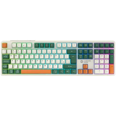 CANYON keyboard Shadder GKW-11 Mech RGB UK/US Wireless White
